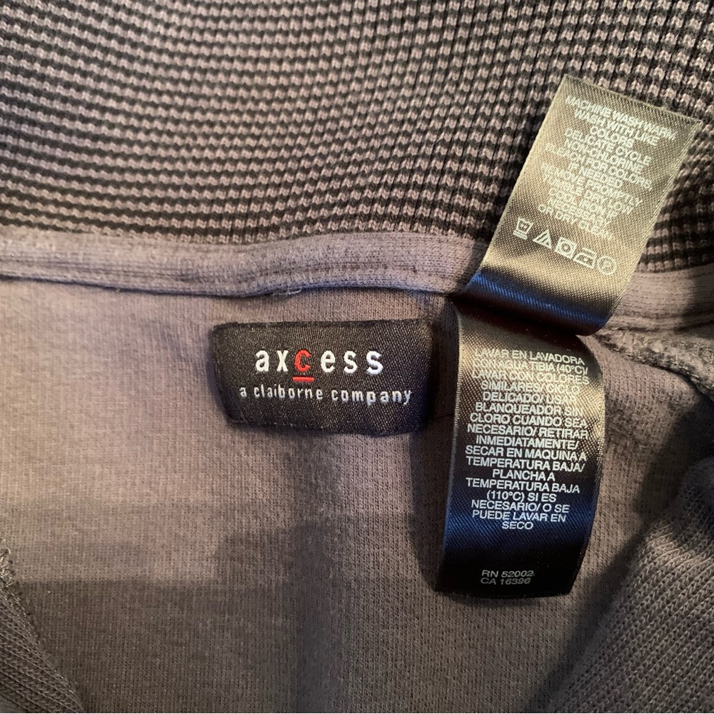 Axcess extra extra large, gray, zip up neck, pull over - Picture 7 of 8